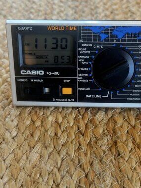 Casio PQ-40U World Time Travel Clock - Vintage